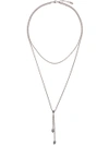 ALEXANDER MCQUEEN Double Wrap Chain Skull necklace,500716J160Y12597940