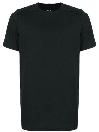 Rick Owens Sheer Round Neck T-shirt In Black