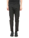 LANVIN MOTORCYCLE BLACK COTTON PANTS,10232128