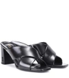 SAINT LAURENT Loulou 70 leather sandals,P00293553