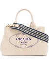 PRADA PRADA STRUCTURED TOTE BAG - NEUTRALS,1BG439VROOZKI12596100