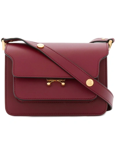 Marni Mini Trunk Bag In Red