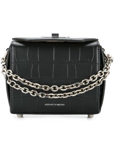 Alexander Mcqueen Mini Box Bag In Black