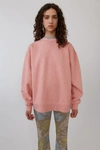 ACNE STUDIOS Voluminous sweatshirt pink melange