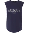 BALMAIN 印花棉质上衣,P00289962-4