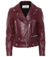 ACNE STUDIOS Mock leather biker jacket,P00307367