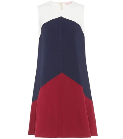 Tory Burch Willa Colorblock Trapeze Sleeveless Dress In Multicoloured