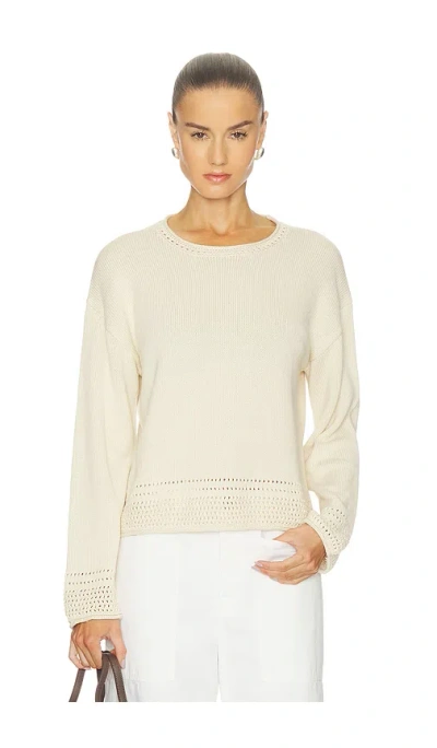 Velvet By Graham & Spencer Rosalyn Sweater In Cream