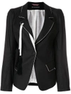 ANN DEMEULEMEESTER fitted blazer,18011010P17609912597798