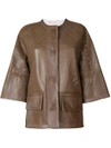 MARNI PERFORATED LEATHER JACKET,GIMXS09QY0LA18812592923