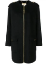 MICHAEL MICHAEL KORS COLLARLESS ZIP-UP COAT,MH72HSL78712594439