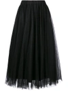 P.A.R.O.S.H tulle midi skirt,NYLFLUOD620029X12598501