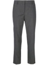 Prada Cropped Trousers - Grey In Grey
