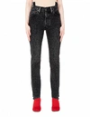 VETEMENTS VETEMENTS LEVI'S BLACK HIGH WAIST DENIM JEANS,WSS18PA4/BLACK