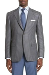 CANALI CLASSIC FIT HOUNDSTOOTH WOOL SPORT COAT,CF00605202L13290Z