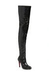 CHRISTIAN LOUBOUTIN LOUISE SEQUIN THIGH HIGH BOOT,1180438