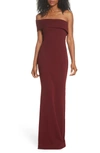 KATIE MAY TITAN ONE-SHOULDER CUTOUT CREPE GOWN,TITAN