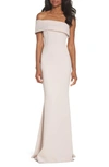 Katie May Titan One-shoulder Cutout Crepe Gown In Ballet