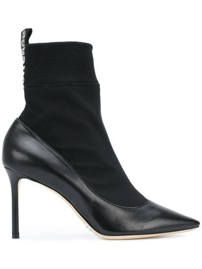 Jimmy Choo Brandon Ankle Boots In Black Leather