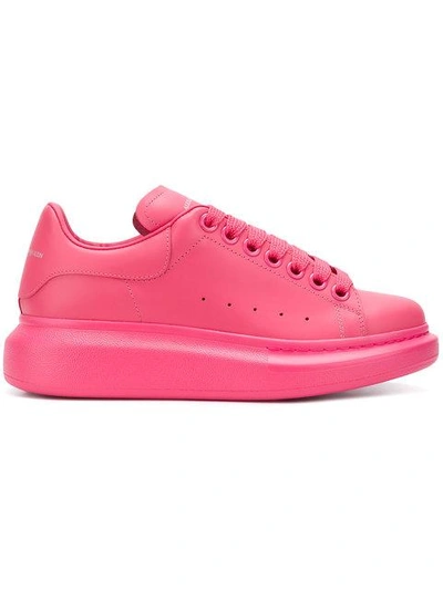 Alexander Mcqueen 厚底板鞋 In Pink