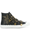CHLOÉ studded high top sneakers,CHC18S2109112583214