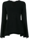 STELLA MCCARTNEY SLIT SLEEVE JERSEY TOP,494841S185012582767