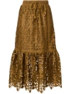 SEE BY CHLOÉ ruffled lace skirt,CHS18SJJ0509112599174