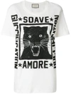 GUCCI Soave Amore Guccification print T-shirt,492347X3L3212591705