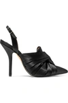 N°21 KNOTTED SATIN SLINGBACK PUMPS