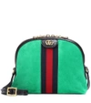 GUCCI OPHIDIA SUEDE CROSSBODY BAG,P00300773