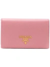 PRADA PRADA FOLDOVER TOP CARDHOLDER - PINK,1MC122QWA12615941