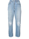 RE/DONE high rise relaxed crop jeans,1051HRRZF