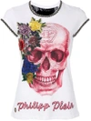 PHILIPP PLEIN PHILIPP PLEIN LET ME DANCE T-SHIRT - WHITE,WTK0603PJY002N12596615