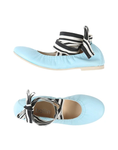 Ballin Ballet Flats In Sky Blue