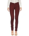 PAIGE PAIGE WOMAN trousers BURGUNDY SIZE 25 RAYON, COTTON, POLYESTER, ELASTANE,13147293TF 2