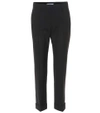 Prada Cropped Tailored Trousers In Black