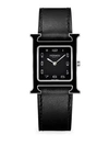 HERMÈS WATCHES Heure H 26MM Lacquered Stainless Steel & Leather Strap Watch