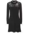 RED VALENTINO EMBROIDERED KNIT MINIDRESS,P00291384-4