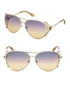 ROBERTO CAVALLI 61MM Aviator Sunglasses