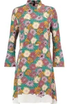MARNI Floral-print silk crepe de chine dress,US 4772211933466554