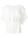 CHLOÉ ruffle sleeve blouse,CHC18SHT3800412607173