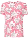 VALENTINO FLORAL PRINT T-SHIRT,PB3UE00E3Q112603834