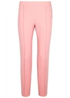 BOUTIQUE MOSCHINO PINK CROPPED SLIM-LEG TROUSERS