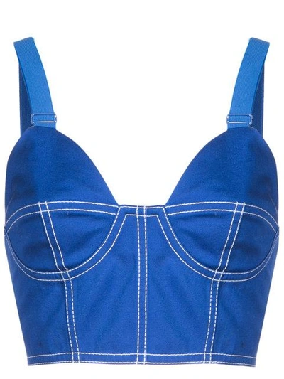 Givenchy Bustier-style Bra In Blue