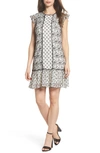 ADRIANNA PAPELL LACE SHIFT DRESS,AP1D101943