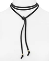 JULES SMITH SUEDE WRAP CHOKER NECKLACE, 58,JSD8102YB