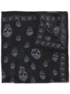 ALEXANDER MCQUEEN SKULL PRINT SCARF,1106404Q06012616001