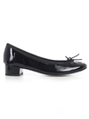 Repetto Camille Flat Ballets With Leather Sole In Noir