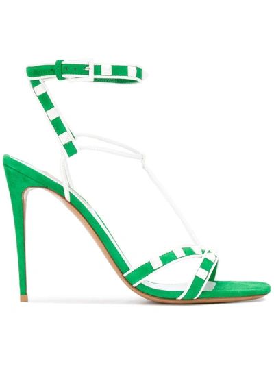 Valentino Garavani Free Rockstud Sandals In Green