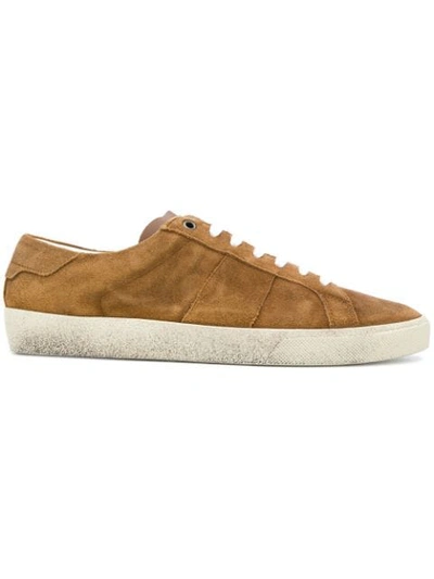 Saint Laurent Court Classic Trainers In Brown